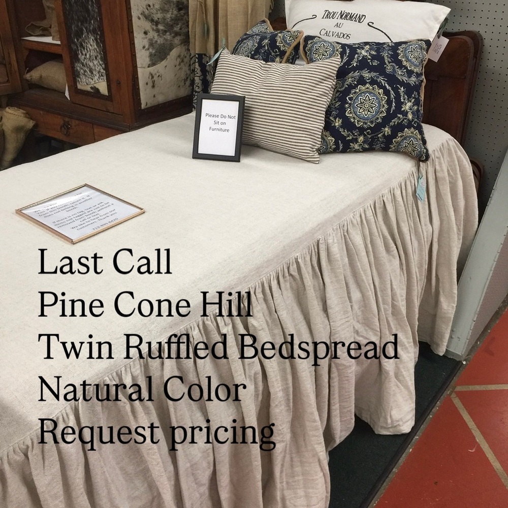 Pine Cone Hill Natural Color Ruffled Twin Bedding